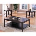 Coaster Coaster 700285 3 Piece Occasional Contemporary Table Set with Shelves 700285